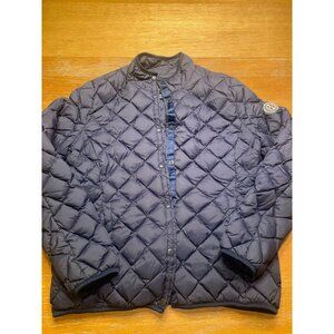 Hackman Mens Quilted Down Jacket With Snap Buttons & Collar